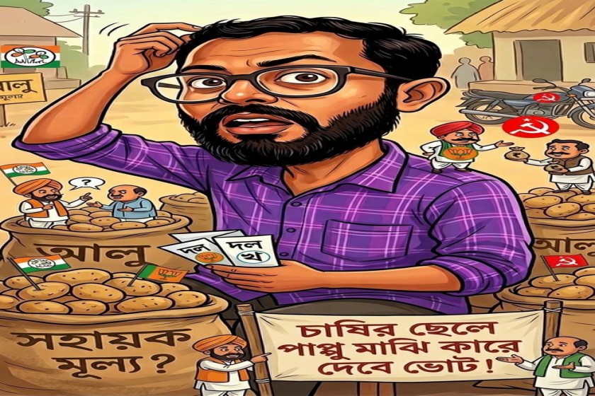 চাষির ছেলে পাপ্পু মাঝি কারে দেবে ভোট!