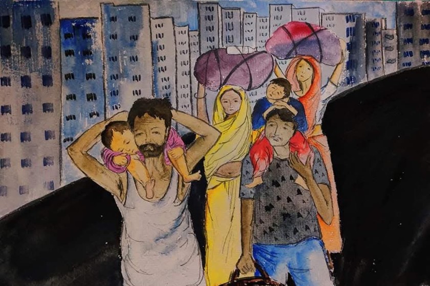 প্রবাসী শ্রমিকদের অস্তিত্ব আজ বিপন্ন